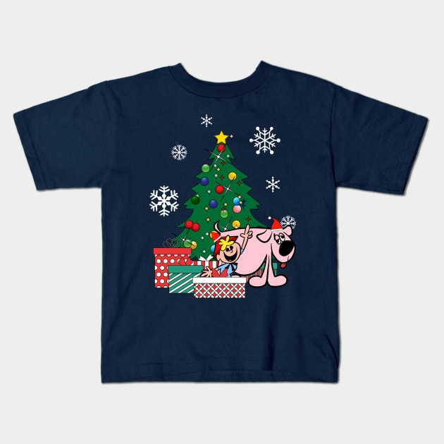 Tom Terrific And Mighty Manfred The Wonder Dog Around The Christmas Tree Kids T-Shirt by Nova5